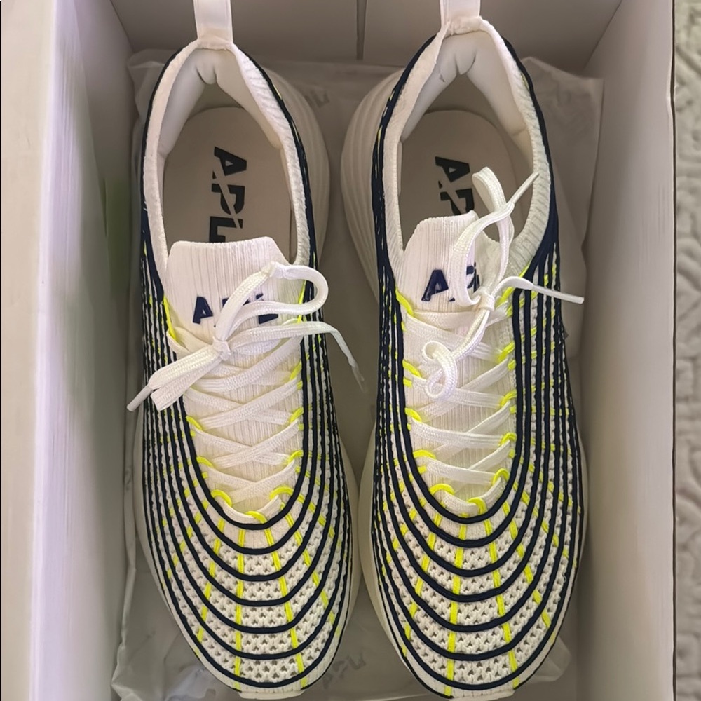 APL White and Navy Athletic Shoes